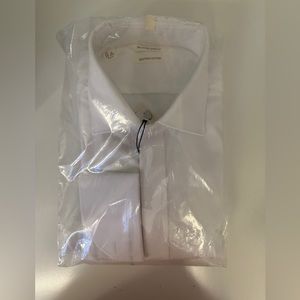 Suit Supply Tuxedo Shirt. Covered Plaquet. Egyptian Cotton